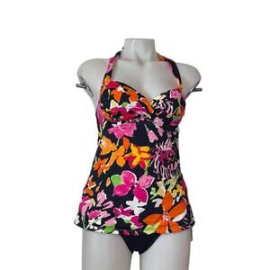 Anne Cole Signature Floral Tankini Swimsuit Size Small